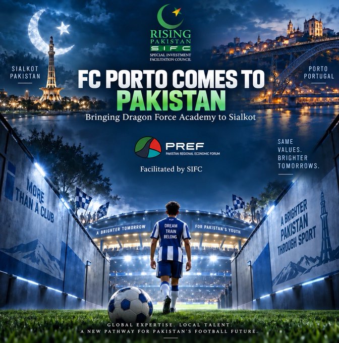 PREF Facilitates Bringing FC Porto’s Dragon Force Academy to Pakistan